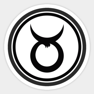 ZODIAC SERIES: TAURUS (BLACK & WHITE) Sticker